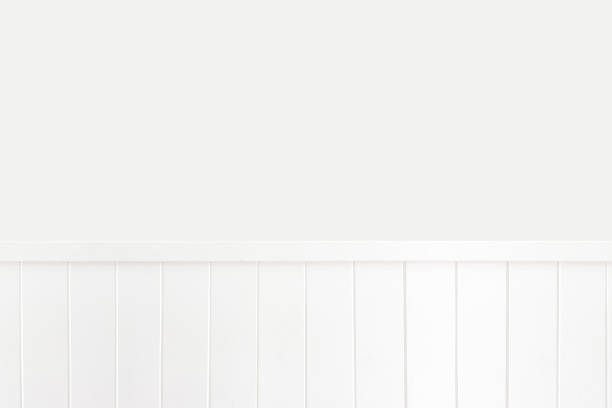 istock Strip White wood and white concrete background pattern 1280564163