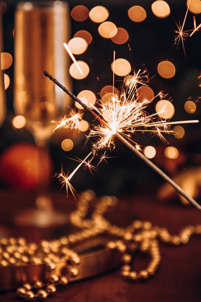 istock Burning sparkler in a christmas atmosphere at night 1280568130