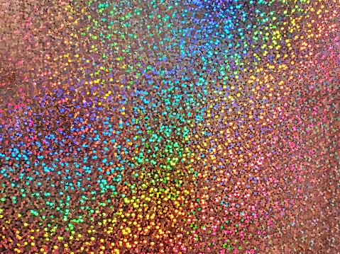 Sparkly, glittery, holographic confetti celebration background
