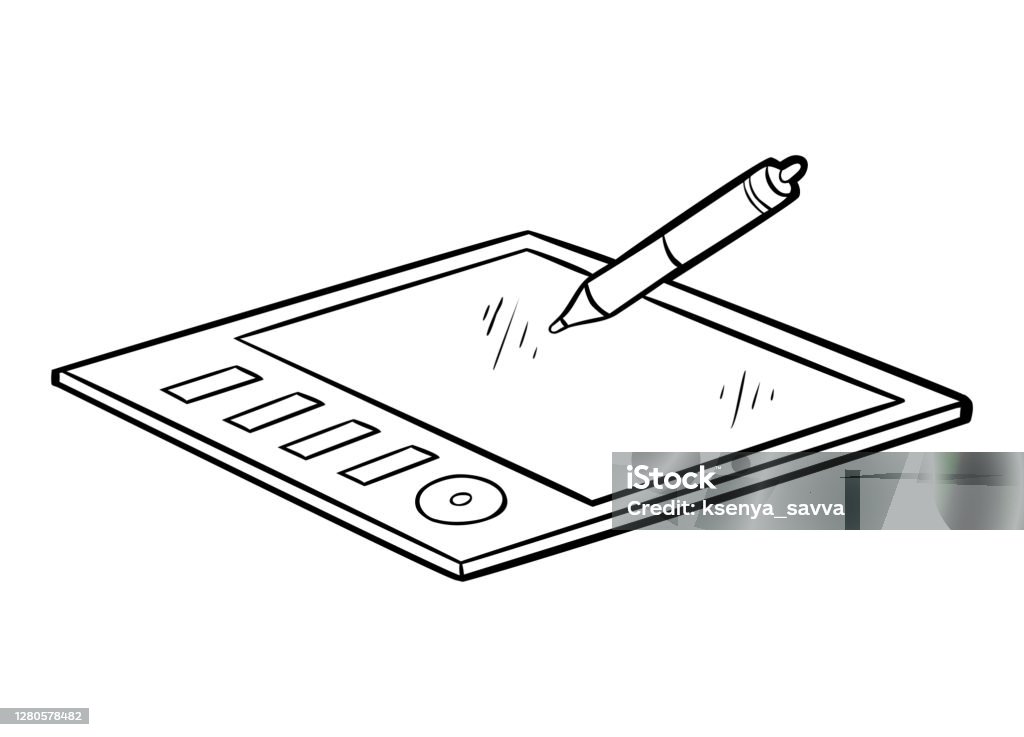 Ilustración de Libro Para Colorear Para Niños Tableta Gráfica y más Vectores Libres de Derechos de Arte - Arte, Blanco - Color, Bolígrafo digitalizado - iStock Ilustración de Libro Para Colorear Para Niños Tableta Gráfica y más Vectores Libres de Derechos de Arte - Arte, Blanco - Color, Bolígrafo digitalizado - iStock