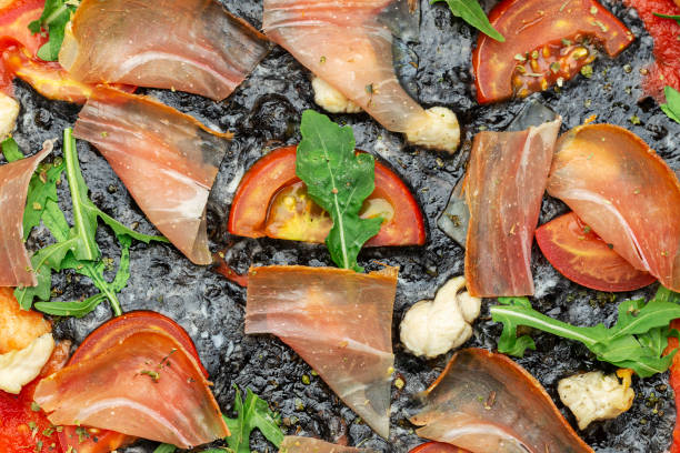 istock Close-up pizza texture. Italian cooking. 1280589531