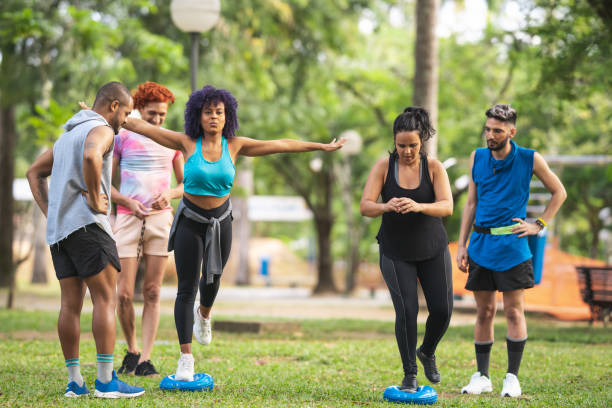 Group, Balance, Natural landscape, Strength, Health