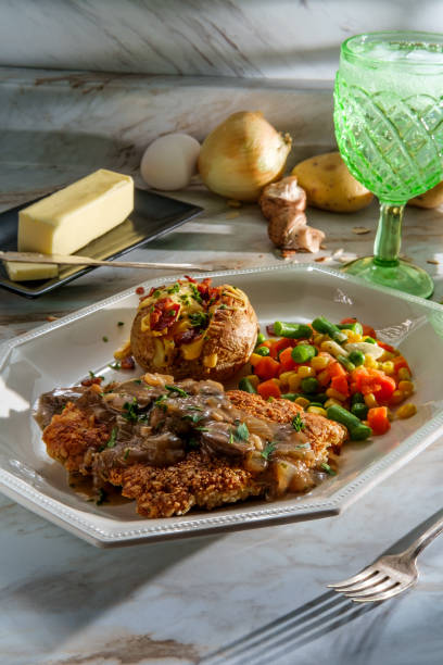 istock German Almond Chicken Jagerschnitzel 1280611494