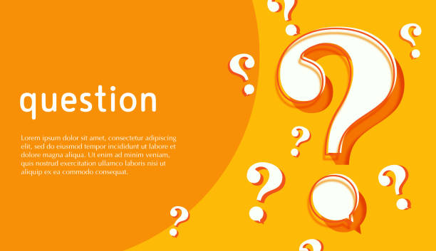 abstrakcyjny znak zapytania w tle - question mark stock illustrations