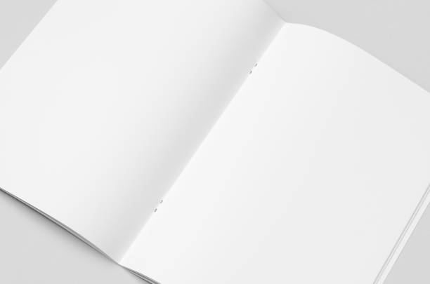 istock A4 portrait magazine, catalog mockup, saddle stitch, middle page. 1280623334