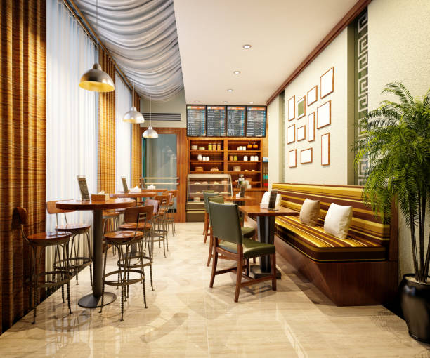 istock 3D render of cafetaria and restaurant 1280633153