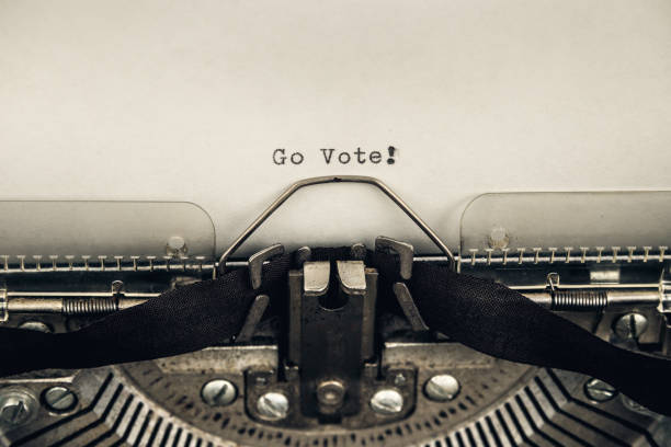 istock typing announcement go vote on a vintage typewriter close-up 1280644625