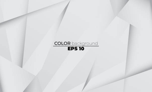 istock Abstract geometric white and gray color Visual Supply Company background for gift card,  Poster on wall poster template,  landing page, ui, ux ,coverbook,  baner, social media posted 1280656173