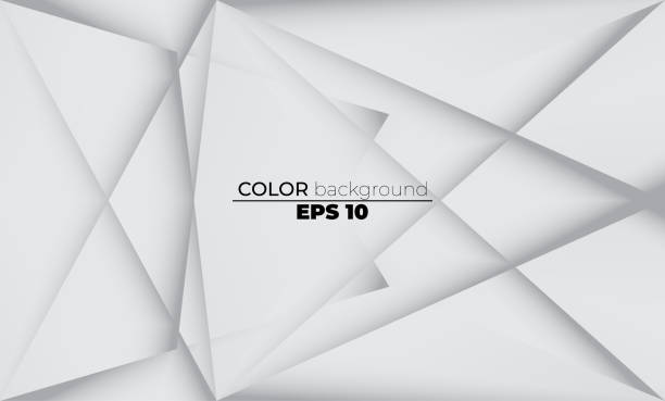 istock Abstract geometric white and gray color Visual Supply Company background for gift card,  Poster on wall poster template,  landing page, ui, ux ,coverbook,  baner, social media posted 1280656584