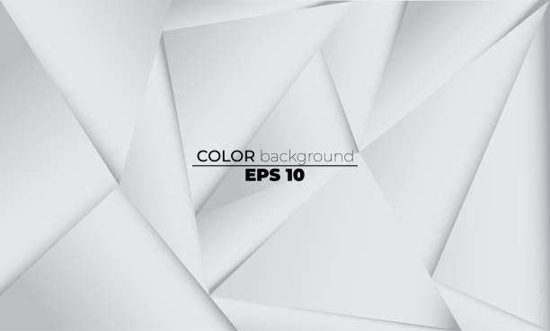 istock Abstract geometric white and gray color Visual Supply Company background for gift card,  Poster on wall poster template,  landing page, ui, ux ,coverbook,  baner, social media posted 1280657819
