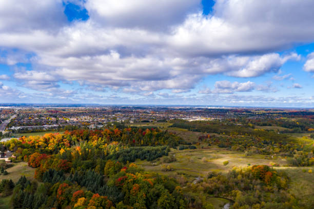 William Granger Greenway at Boyd Conservation Park in fall, Woodbridge, Vaughan, Canada