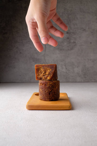istock Indonesian sugar, gula aren or palm sugar 1280664784