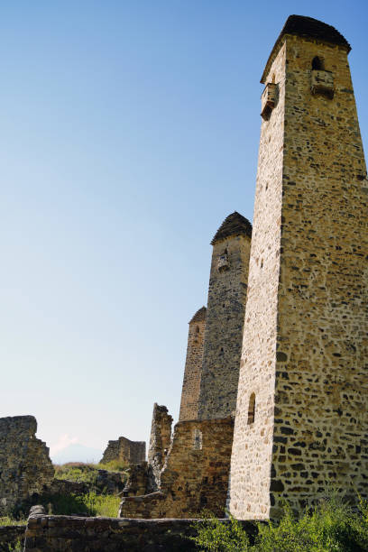 istock Old stone tower. Ancient stone building of old town 1280664983