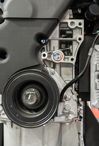 Car Engine Motor Close-up
