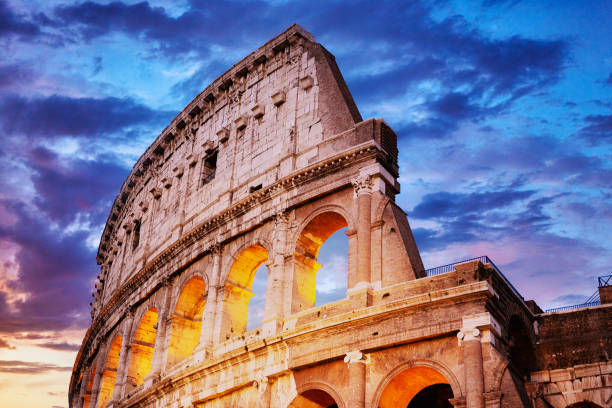 istock Close up Colosseum at Sunset 1280667428