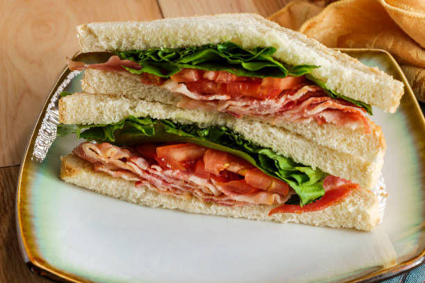istock BLT Bacon Lettuce and Tomato Sandwich 1280667525