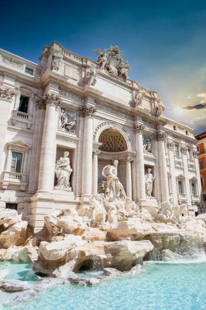 istock Trevi Fountain in Rome at Sunset 1280668172