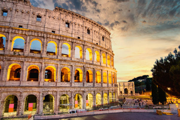 istock Roman Colosseum at Sunset 1280668182