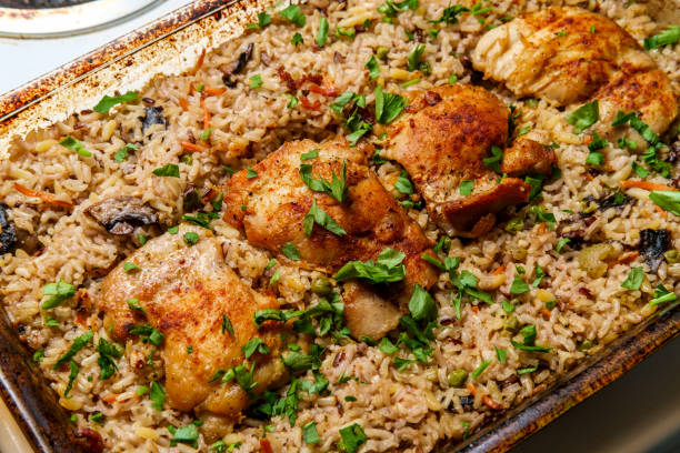 Italian Chicken Rice Casserole