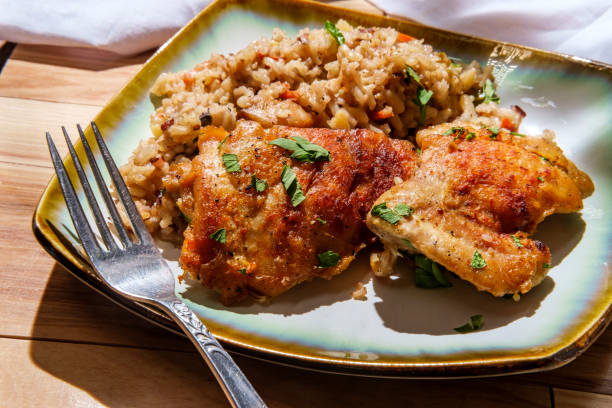 istock Italian Chicken Brown Rice 1280669344