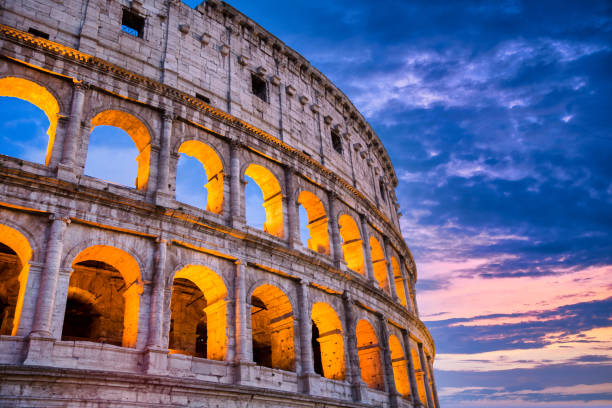 istock Close up Colosseum at Sunset 1280669921