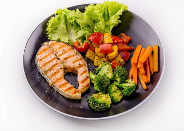 istock Salmon steak favorite food 1280675208