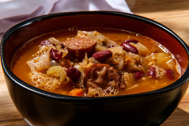 istock Polish Sauerkraut Kielbasa Soup 1280676073