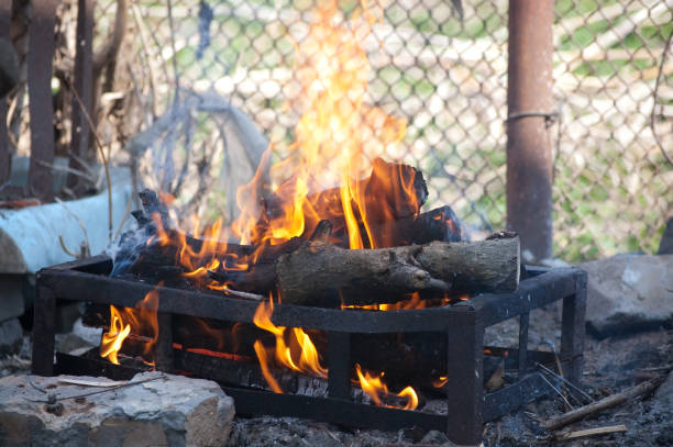 istock bonfire in an iron barbecue grill picnic burns 1280686514