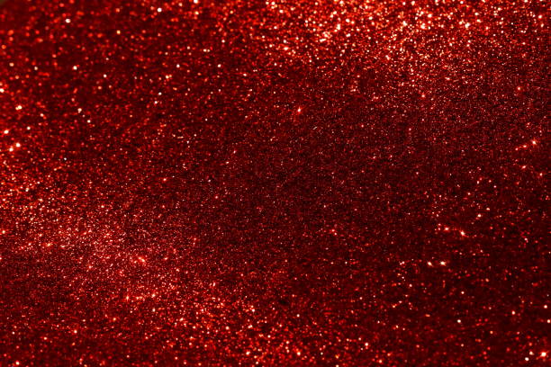istock Sparkle glitter background red color. Xmas, festive abstract backdrop with copy space. 1280688310