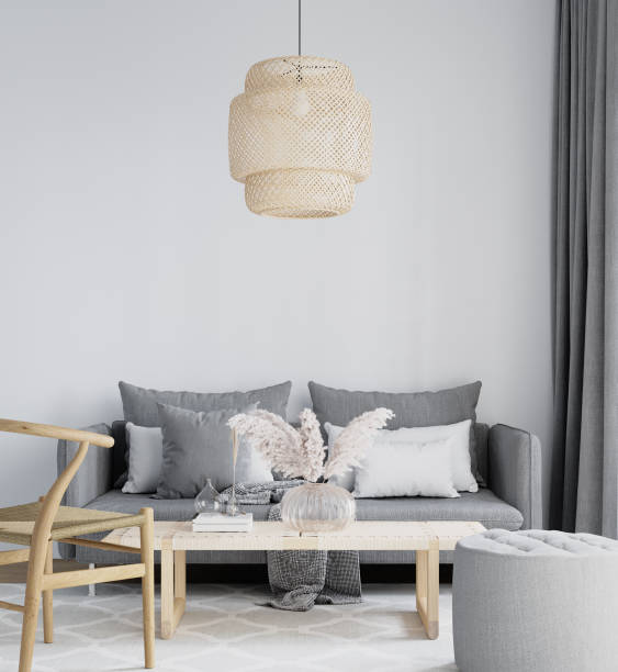 istock Interior Living Room Wall Mockup 1280691142