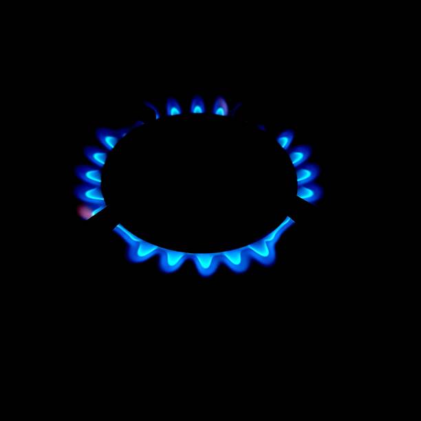 istock Blue gas of a burning gas burner 1280691478