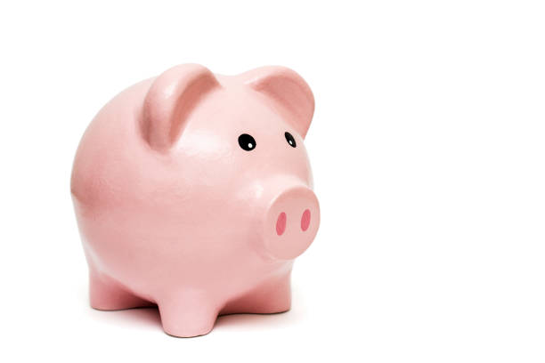 istock Piggy bank isolated on white background 1280691482