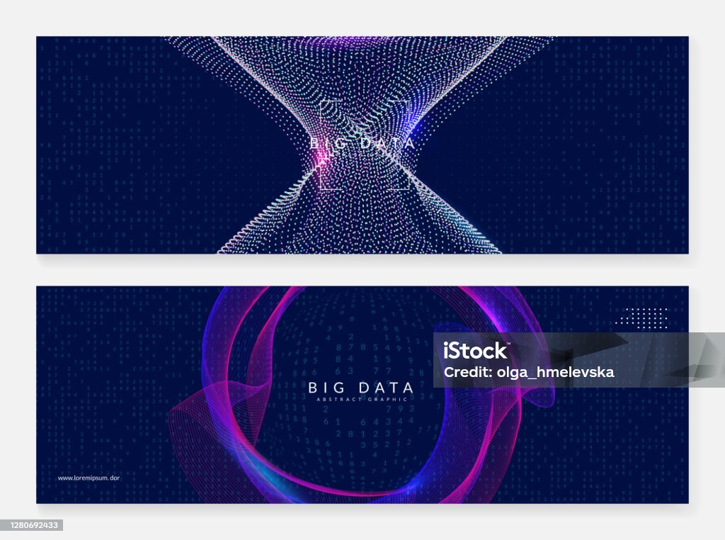 Big Tech Abstract Big Data Concept Digital Technology Abstract Stock Illustration ...