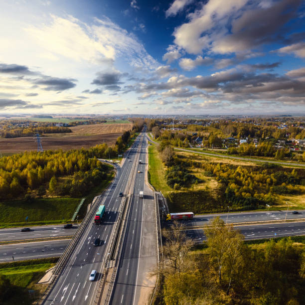 istock A highway along the river at sunset 1280697742