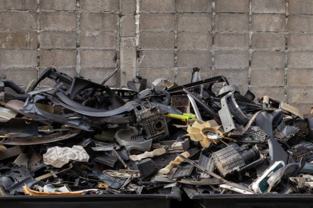 istock A lot of plastic scrap from car parts. 1280700346