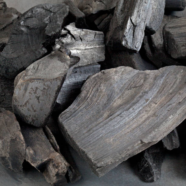 istock Natural black coal background. Close up shot 1280700700
