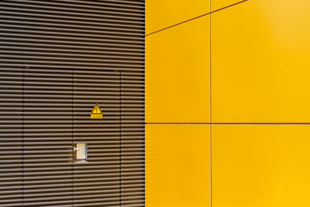 istock Full Frame Shot Of Yellow Wall On Building 1280704583