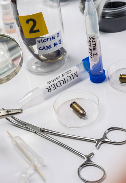 istock bullet in ballistic Laboratory, conceptual image 1280710755