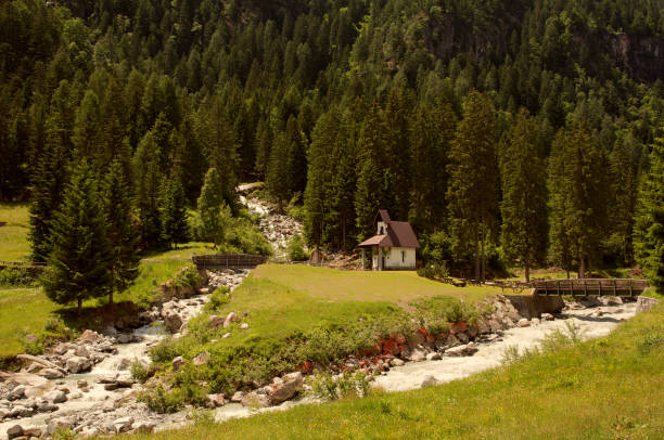 istock Church in the Val di Genova 1280711756
