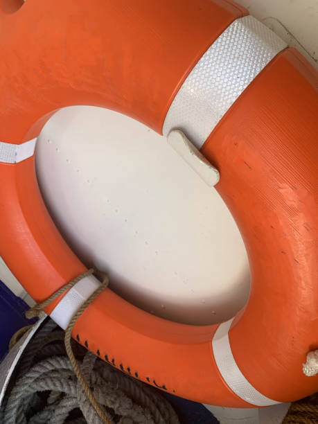 istock Life Buoy attached to a white wall 1280711764