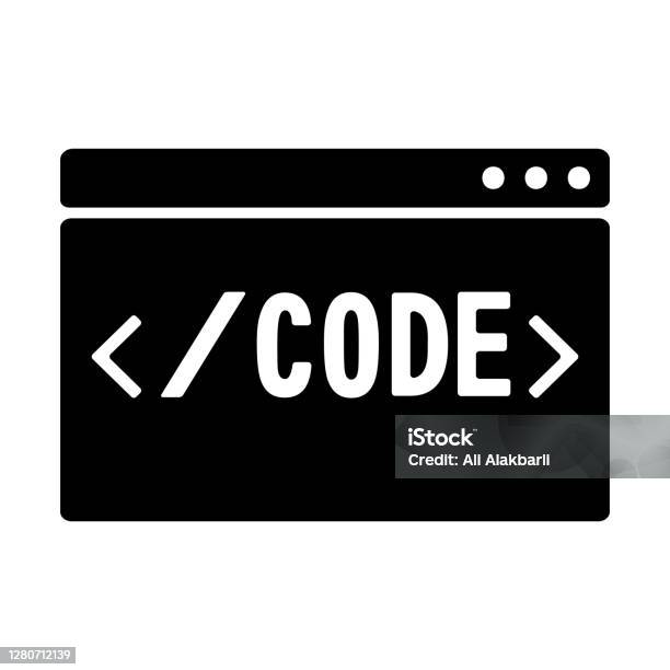 Coding Dan Pemrograman Tanda Ilustrasi Ikon Pengembangan Perangkat ...
