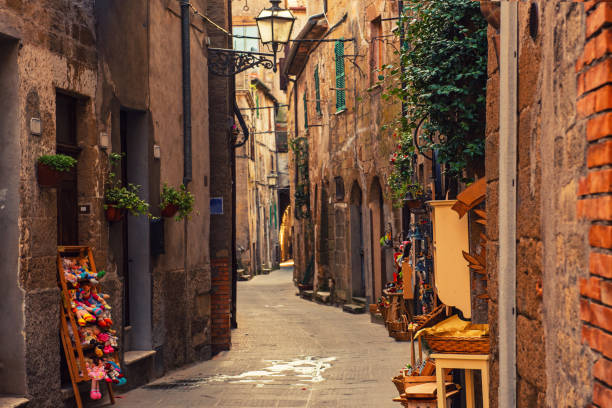 istock Pitigliano city street 1280715291