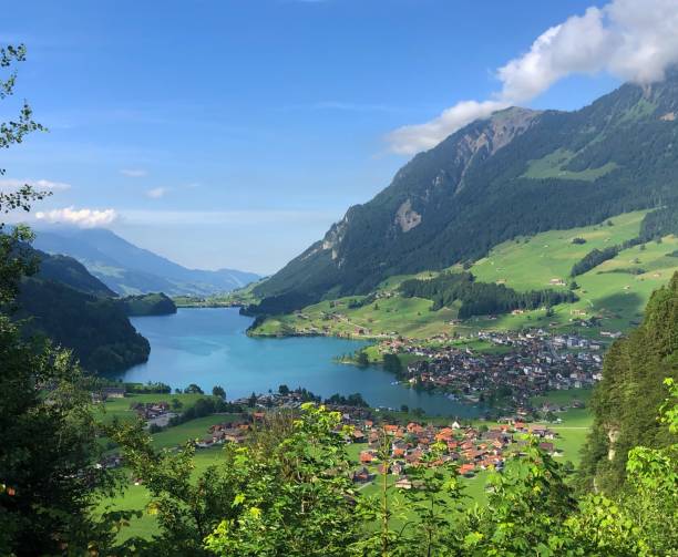 istock Lungern, a real painting 1280716441