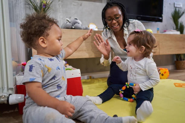 istock Not only she take care of them, she also learn them to socialize 1280720404