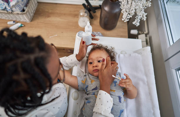 Skin care after bath is our everyday routine, so his skin can be soft and smooth