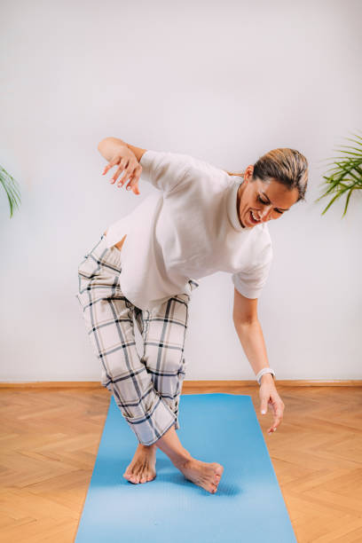 istock Woman Doing Sitting and Rising Test at Home 1280725680