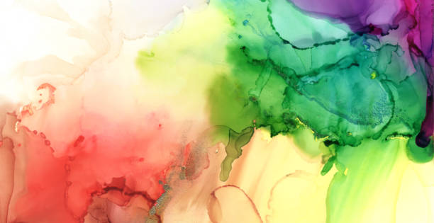 istock Art Abstract  paint blots background. Alcohol ink colors. Marble texture. 1280730353