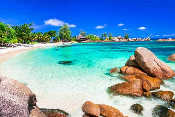 istock most beautiful tropical beaches - Seychelles ,Praslin island 1280732642