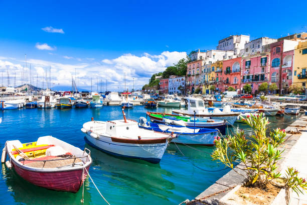 istock colrful sunny Procida island, Italy 1280734364