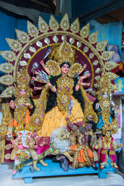 istock Goddess Durga idol, beautifully decorated 1280735807
